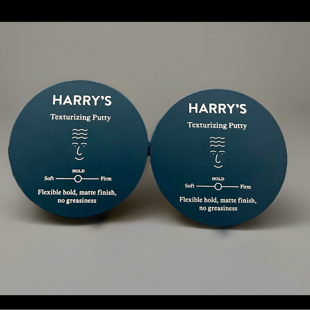 Harry's Hair Text Putty Flexible Hold/Matte Finish 2- Jars 2.5oz Sealed